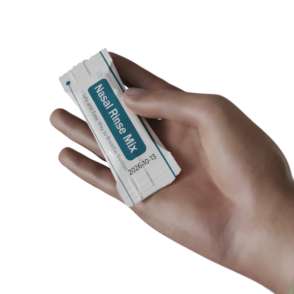 Dodaj 1 saszetkę soli fizjologicznej